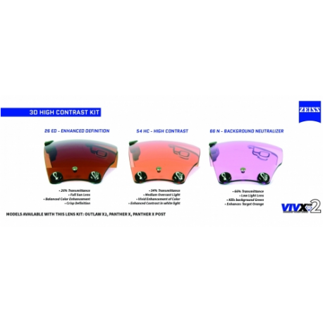 OUTLAW X7 ZEISS VIVX2 3D HIGH CONTRAST KIT 